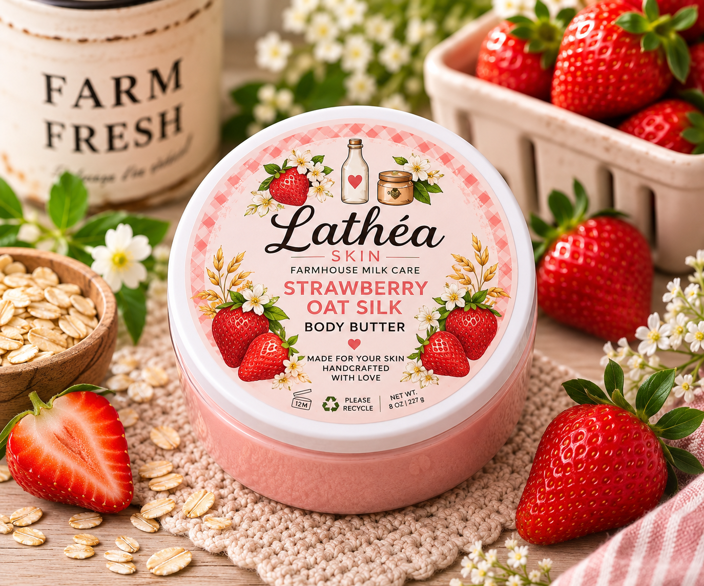 Strawberry Oat Silk Body Butter