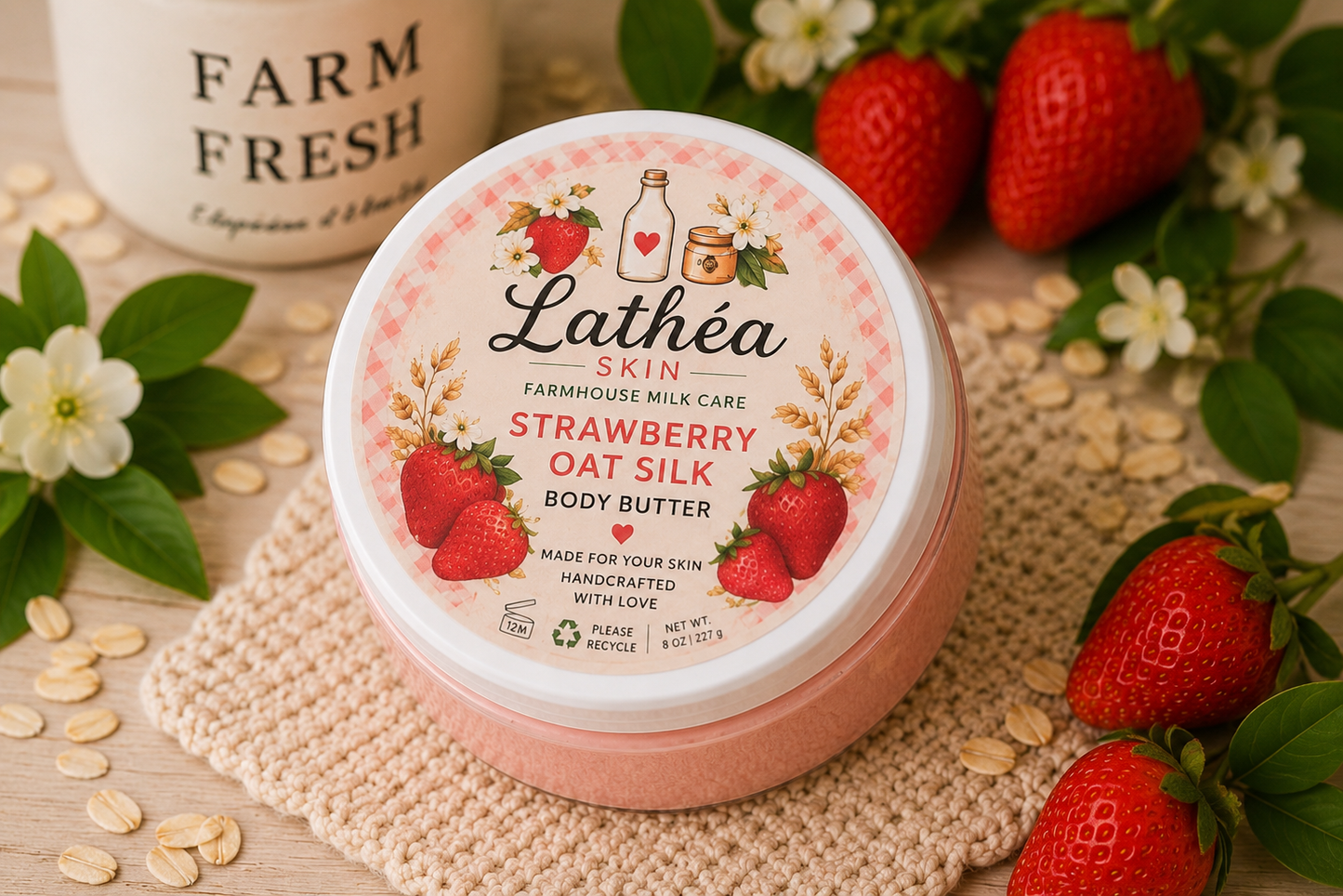 Strawberry Oat Silk Body Butter
